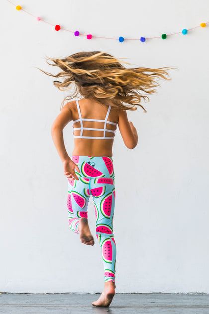 NWT Flexi Lexi Women's Blue Pink Flamingo Print High Rise Yoga Leggings Sz  M