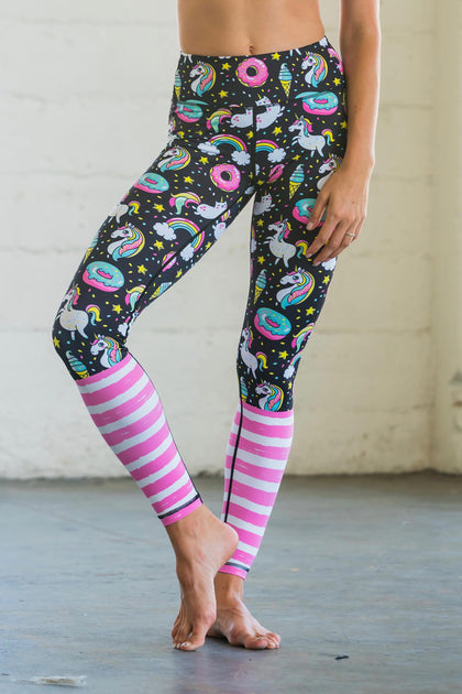 Pink Rainbow and Unicorn Flexi Pants Kids and Minis – Flexi Lexi Fitness