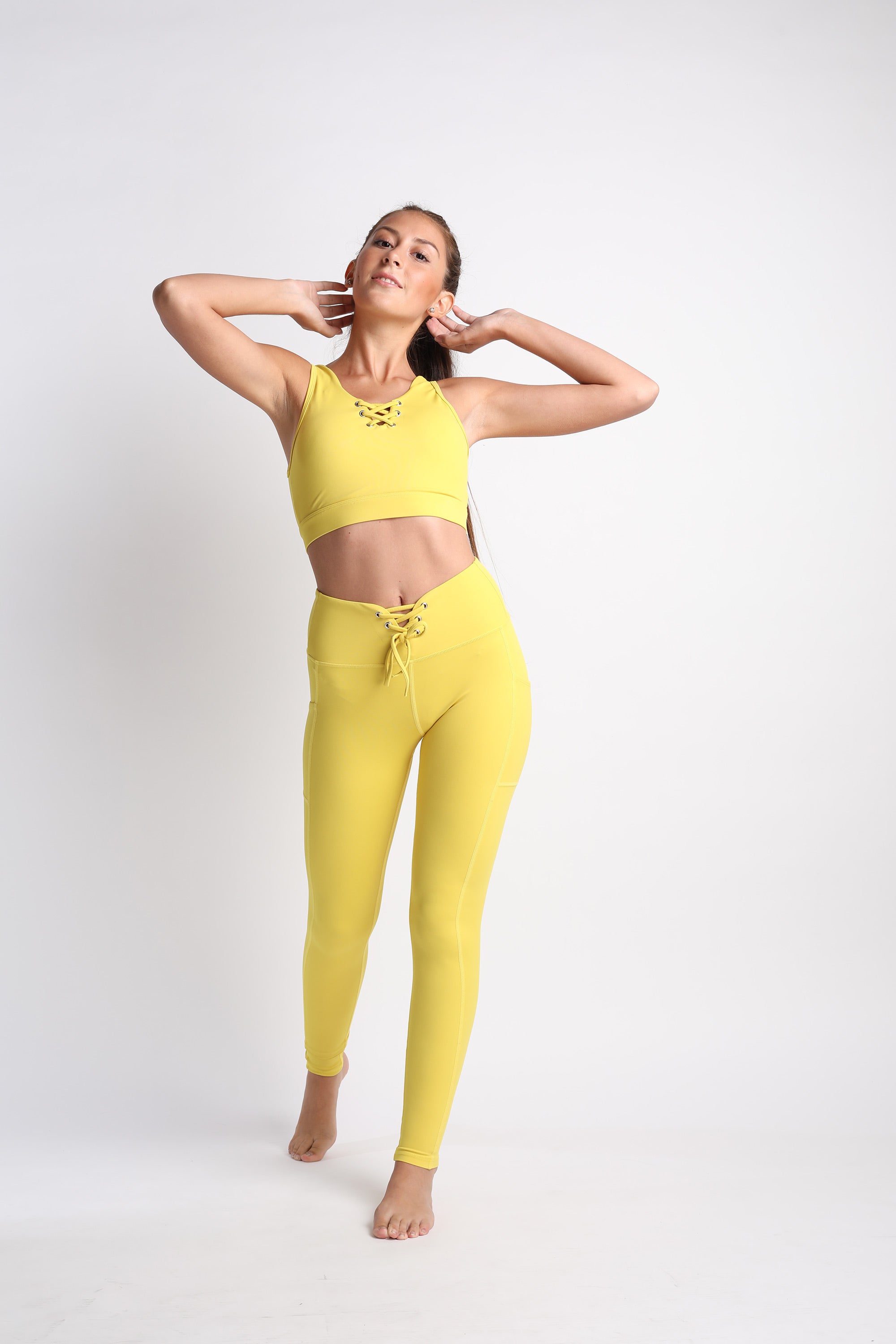 Mini Hello Girlfriend Flexi Pants (Yellow) – Flexi Lexi Fitness
