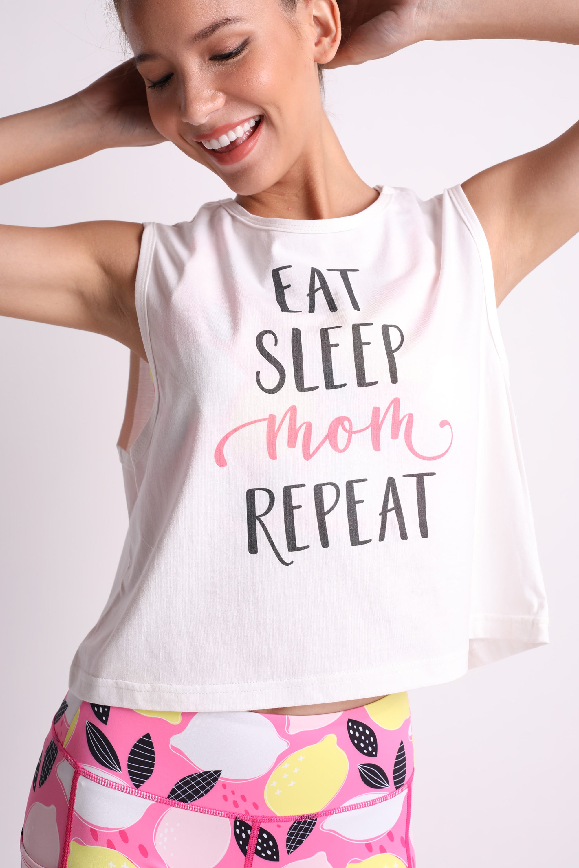 Eat Sleep Mom Repeat Crop Top – Flexi Lexi Fitness